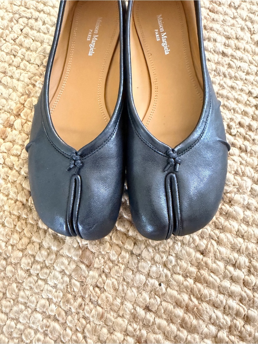 Maison Martin Margiela Black Tabi Ballerina Flats - Picture 5 of 6